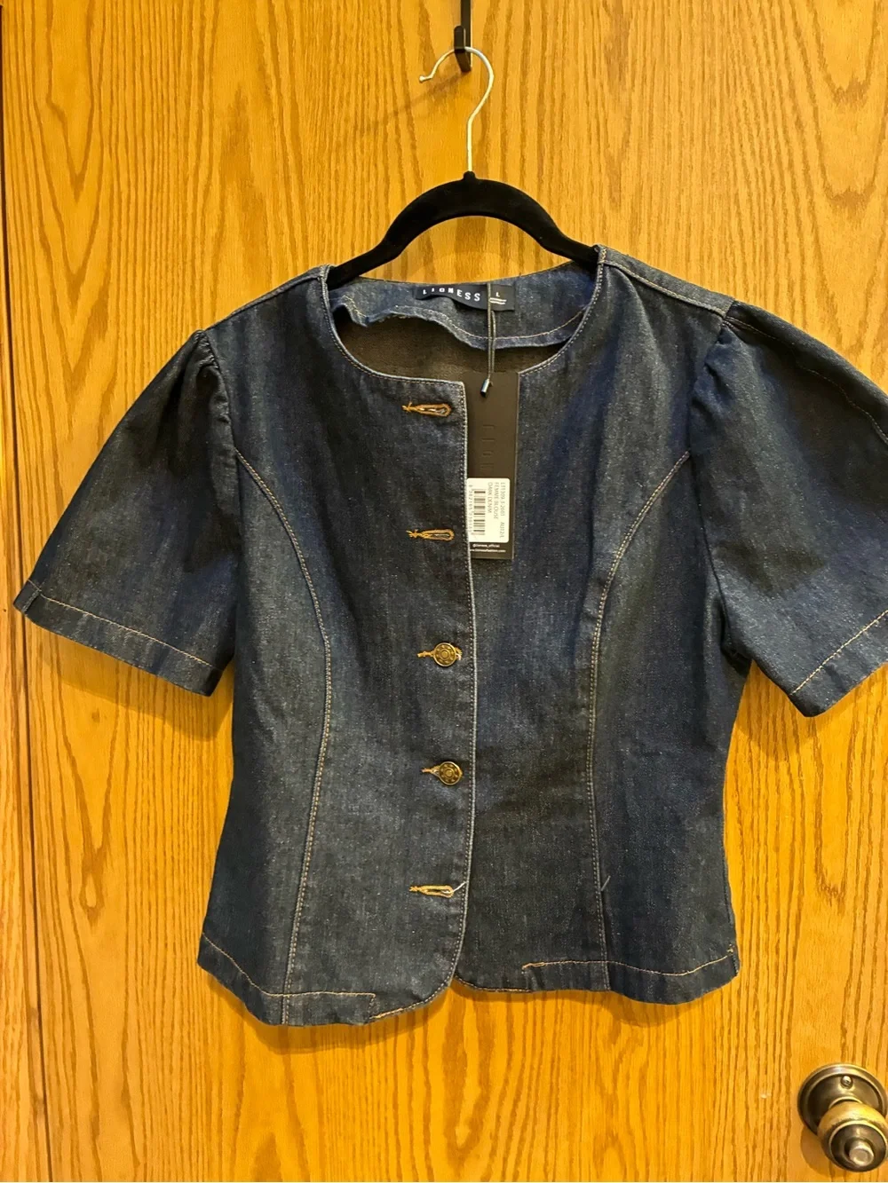 Lioness Femme Top in Denim with Tags Never Worn
